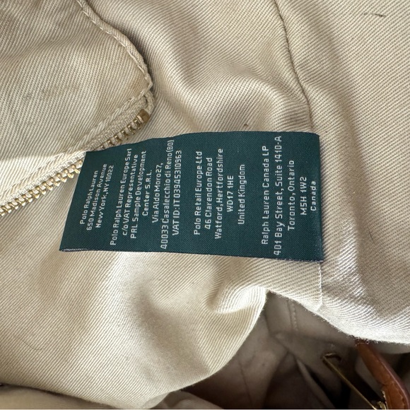 Ralph Lauren Coral Raffia Shoulder Tote Bag